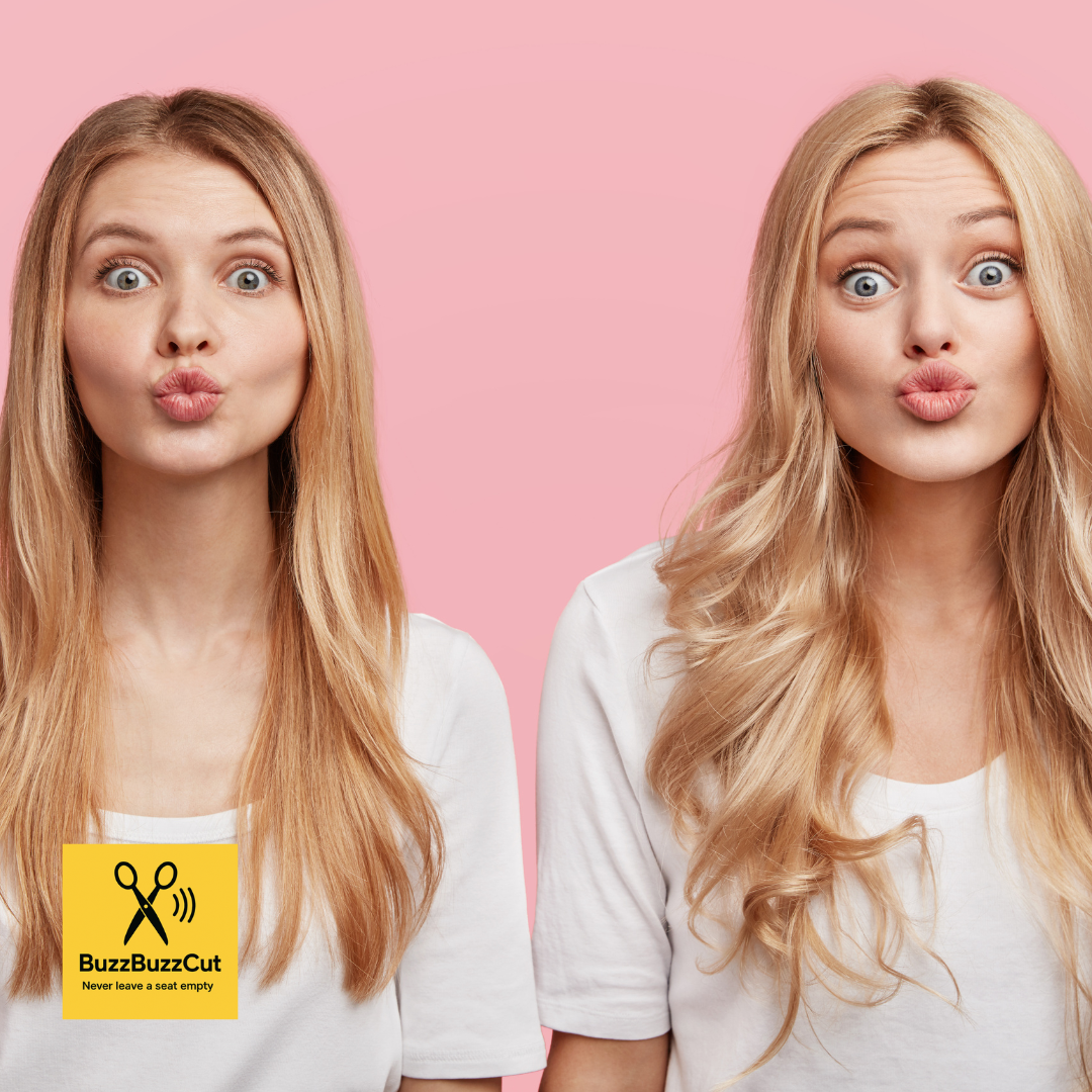 Voor en na kapsel bij vrouw na afspraak via kappers boekingsapp