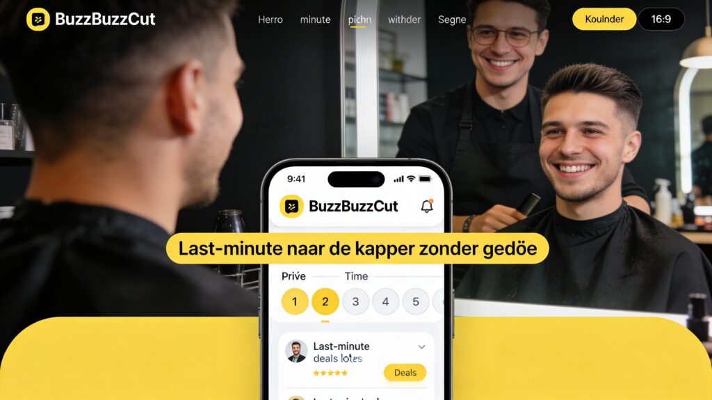 Kapper boeken via BuzzBuzzCut app met last-minute en geplande afspraken zonder gedoe in kapsalon
